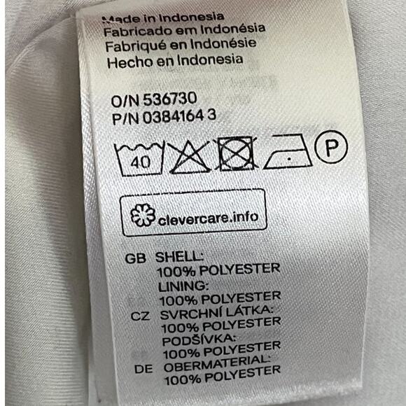 H&M Asian Garden Crane Bird Print Halter T-back Blouse SZ 6 - Picture 10 of 12